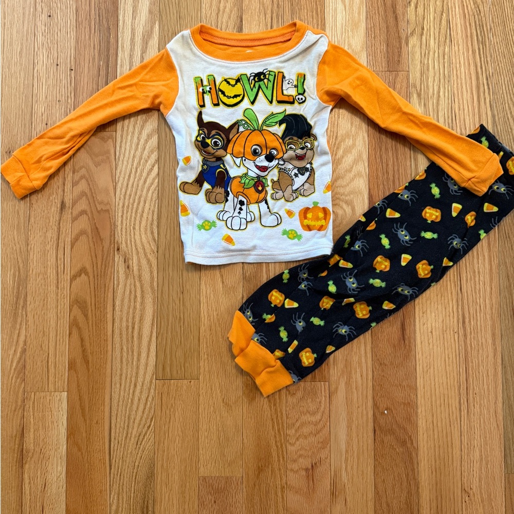 3t Halloween Pajama Set with paw patrol